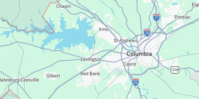 Lexington on Google Map